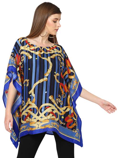 women printed relaxed fit kaftan tunic - 21661950 -  Standard Image - 0