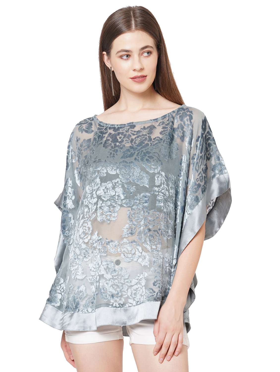 women self designed relaxed fit kaftan tunic