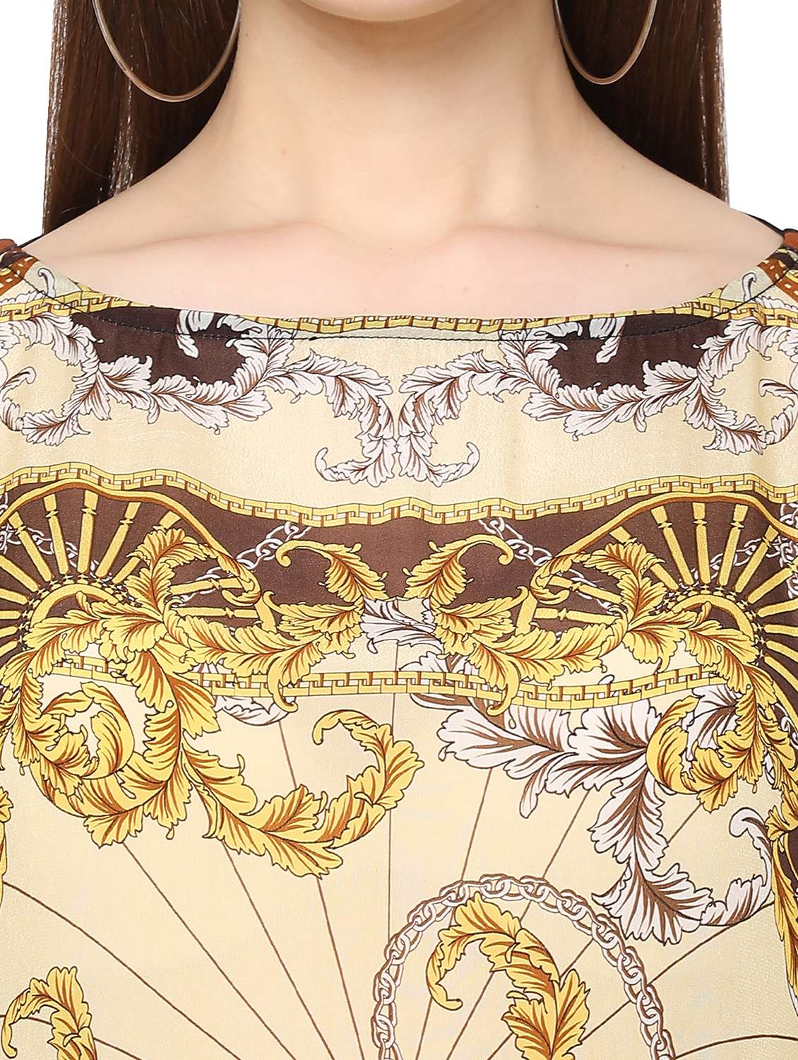 women printed relaxed fit kaftan tunic - 21661988 -  Standard Image - 6