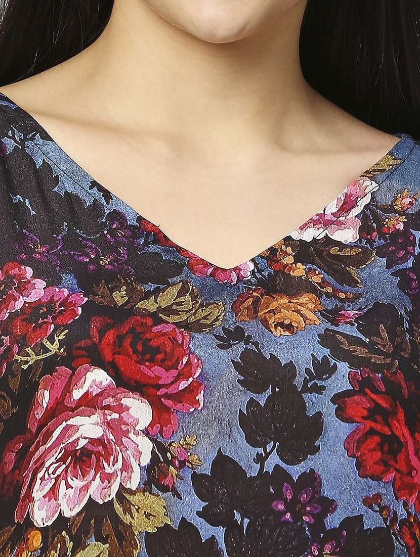 women floral print relaxed fit kaftan tunic - 21662006 -  Standard Image - 6