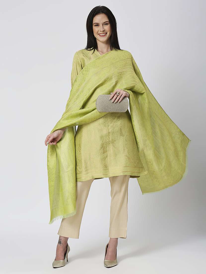 women three quarter sleeve kurta pant with dupatta set - 21662140 -  Standard Image - 4