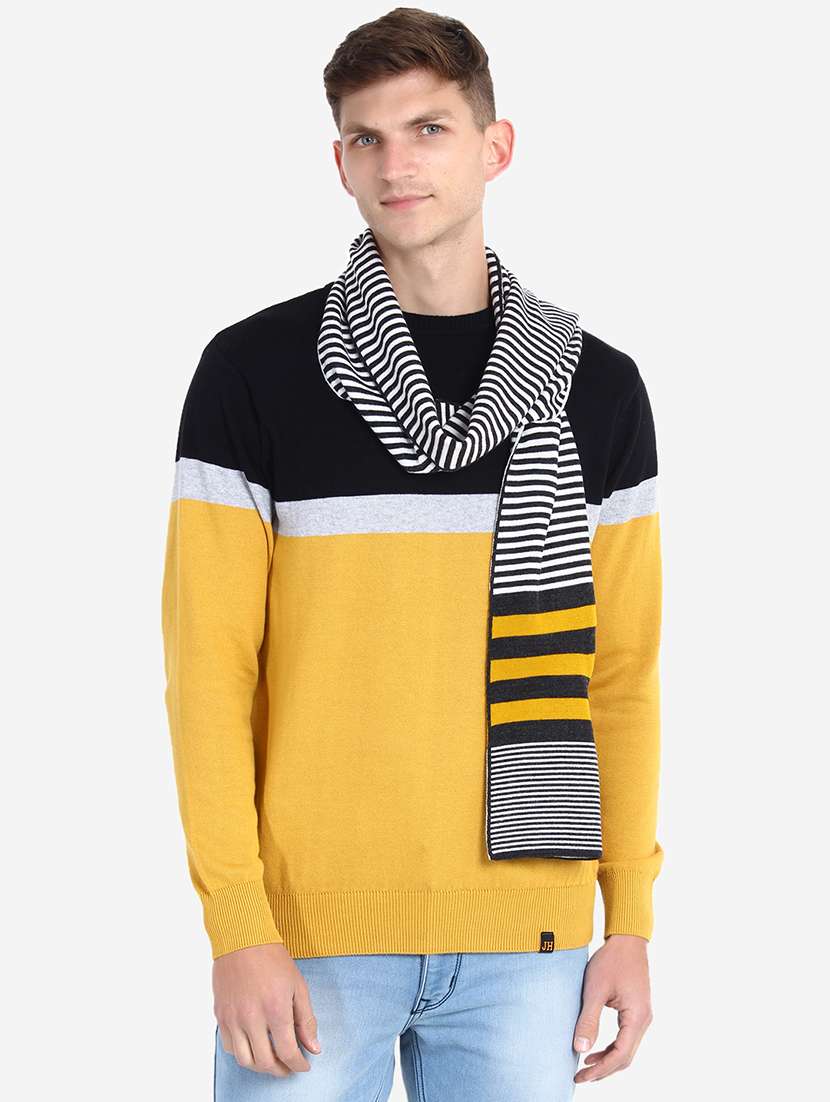stylish winter knit muffler for men - 21662221 -  Standard Image - 1