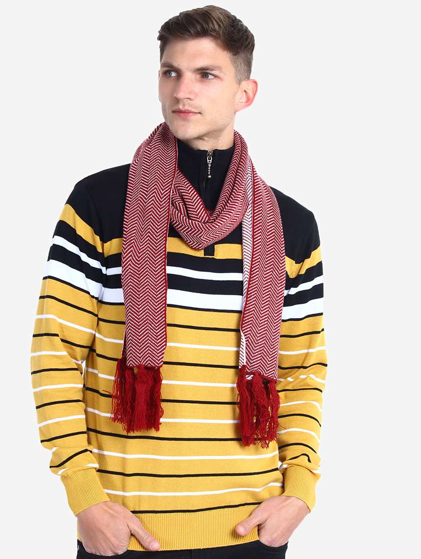 stylish winter knit muffler for men - 21662232 -  Standard Image - 1