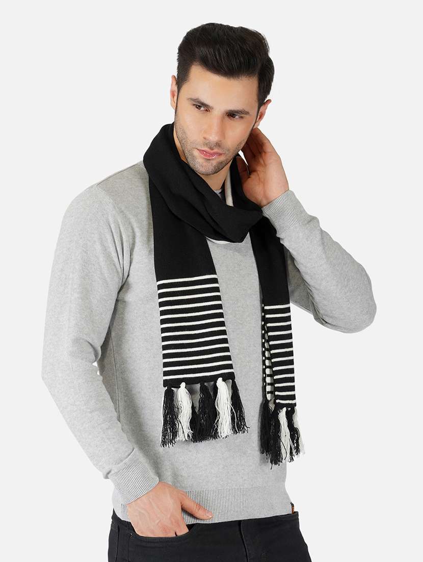 stylish winter knit muffler for men - 21662234 - Standard Image - 1