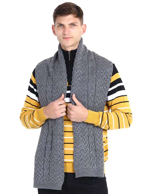 stylish winter knit muffler for men