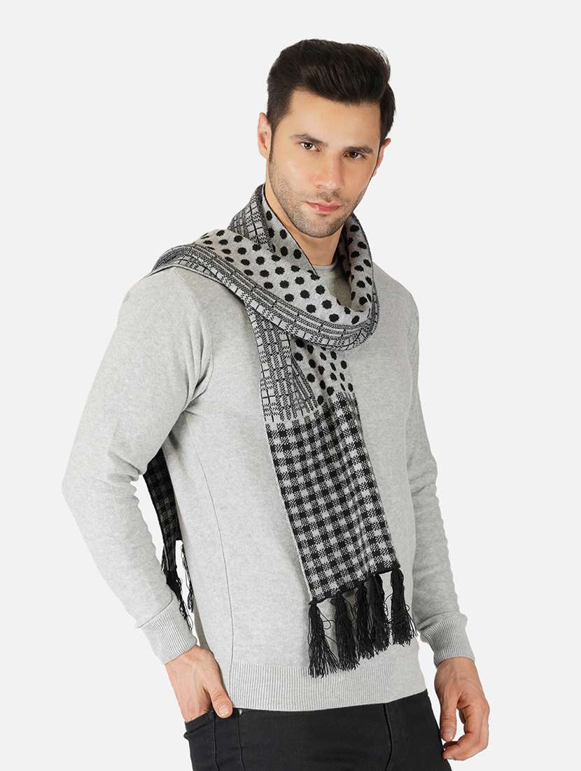 stylish winter knit muffler for men - 21662239 -  Standard Image - 4