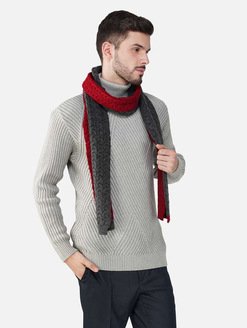 stylish winter knit muffler for men - 21662245 -  Standard Image - 1