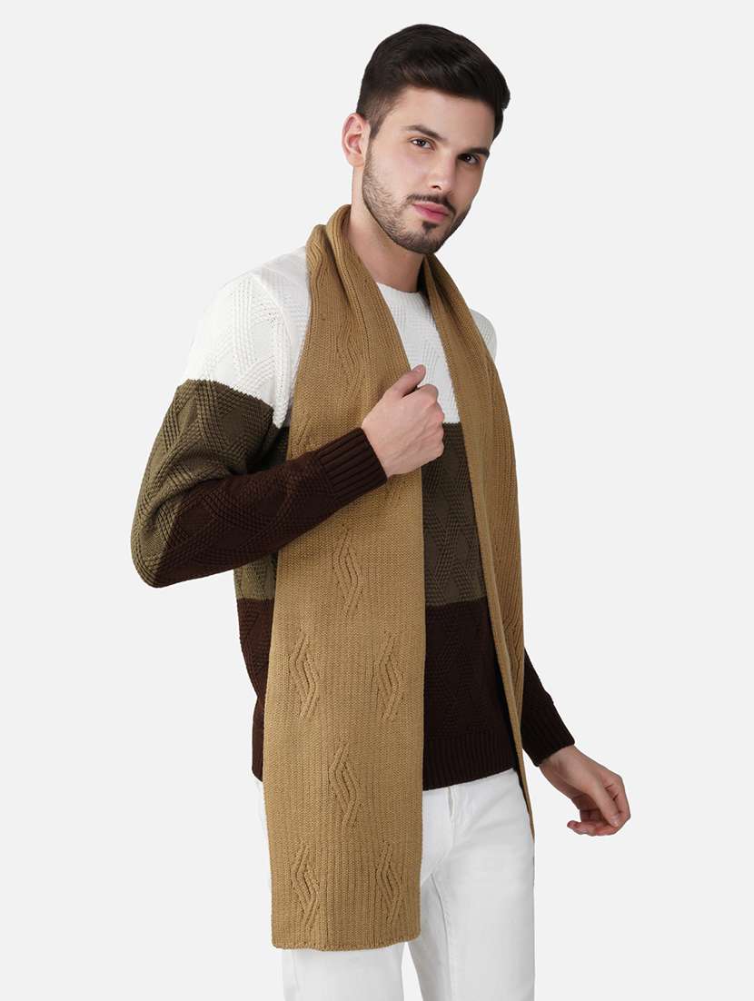 stylish winter knit muffler for men - 21662249 -  Standard Image - 1