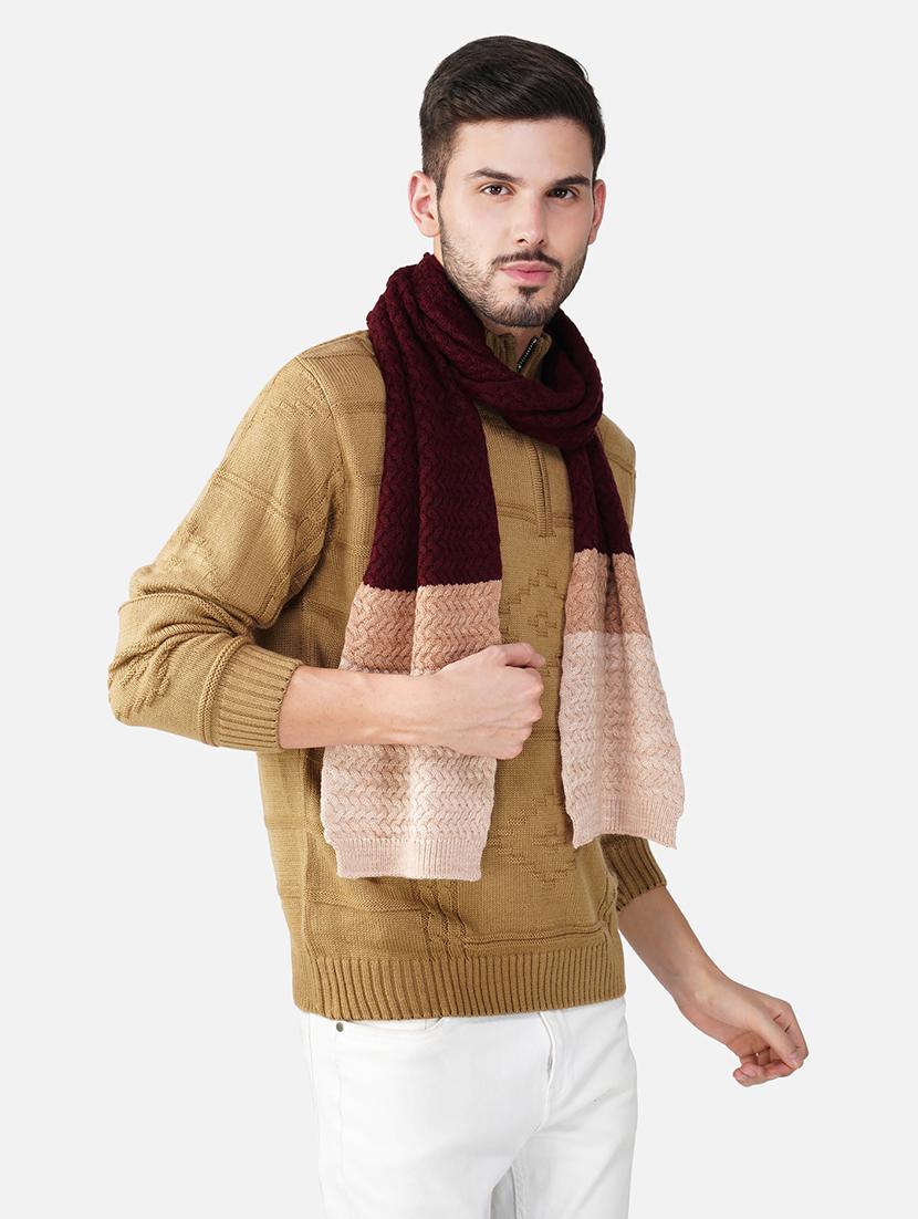 stylish winter knit muffler for men - 21662250 - Standard Image - 1