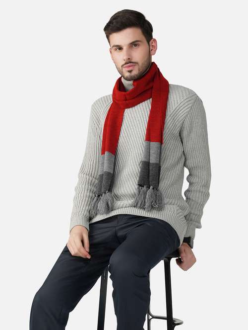 stylish winter knit muffler for men