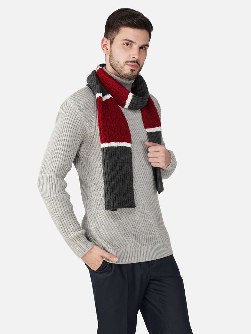 stylish winter knit muffler for men - 21662254 -  Standard Image - 1
