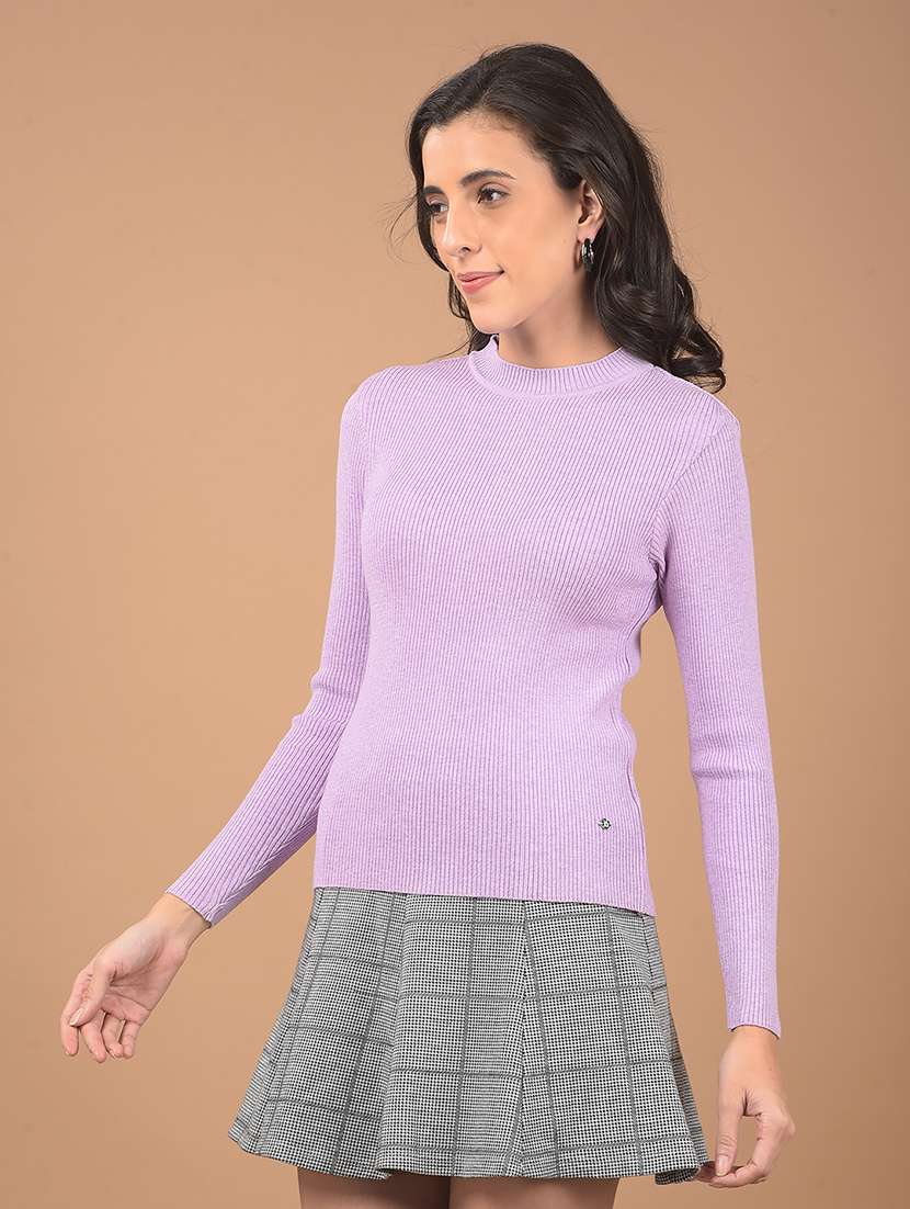 women solid long sleeves pullover
