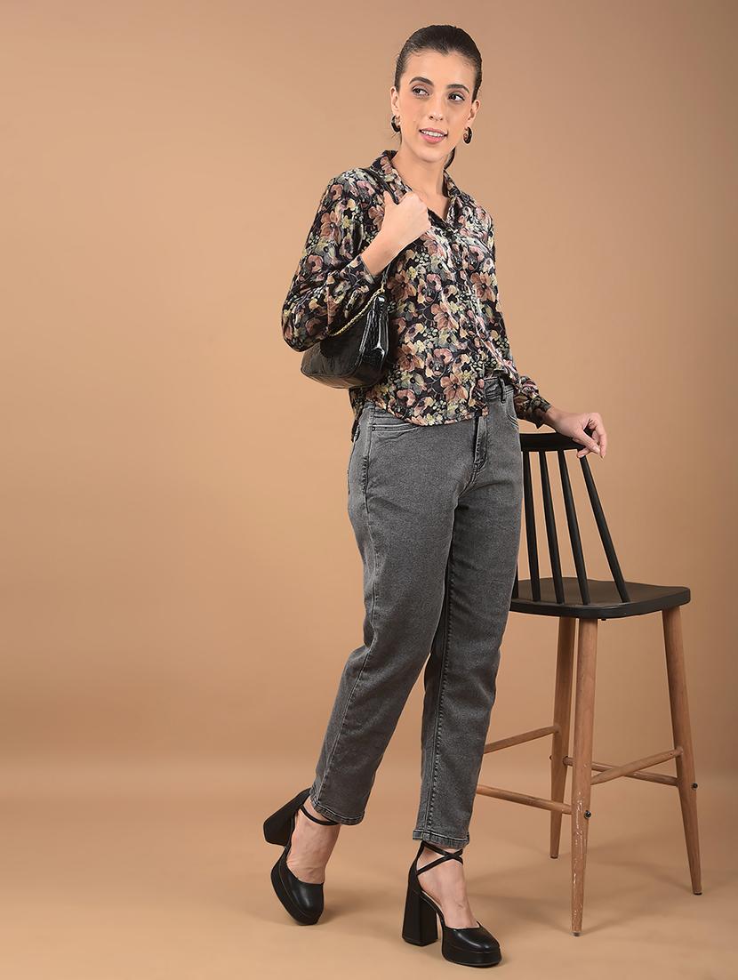 women floral print collared regular shirt - 21662436 - Standard Image - 4