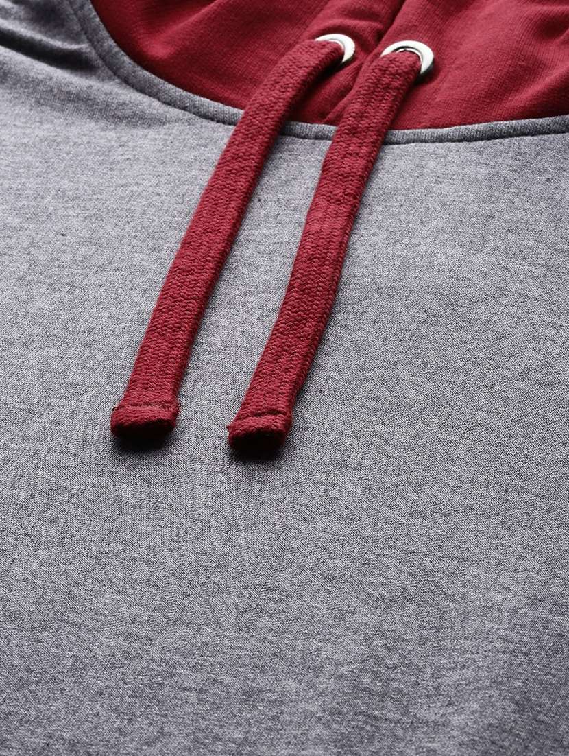 women color block long sleeve sweatshirts - 21662483 -  Standard Image - 4