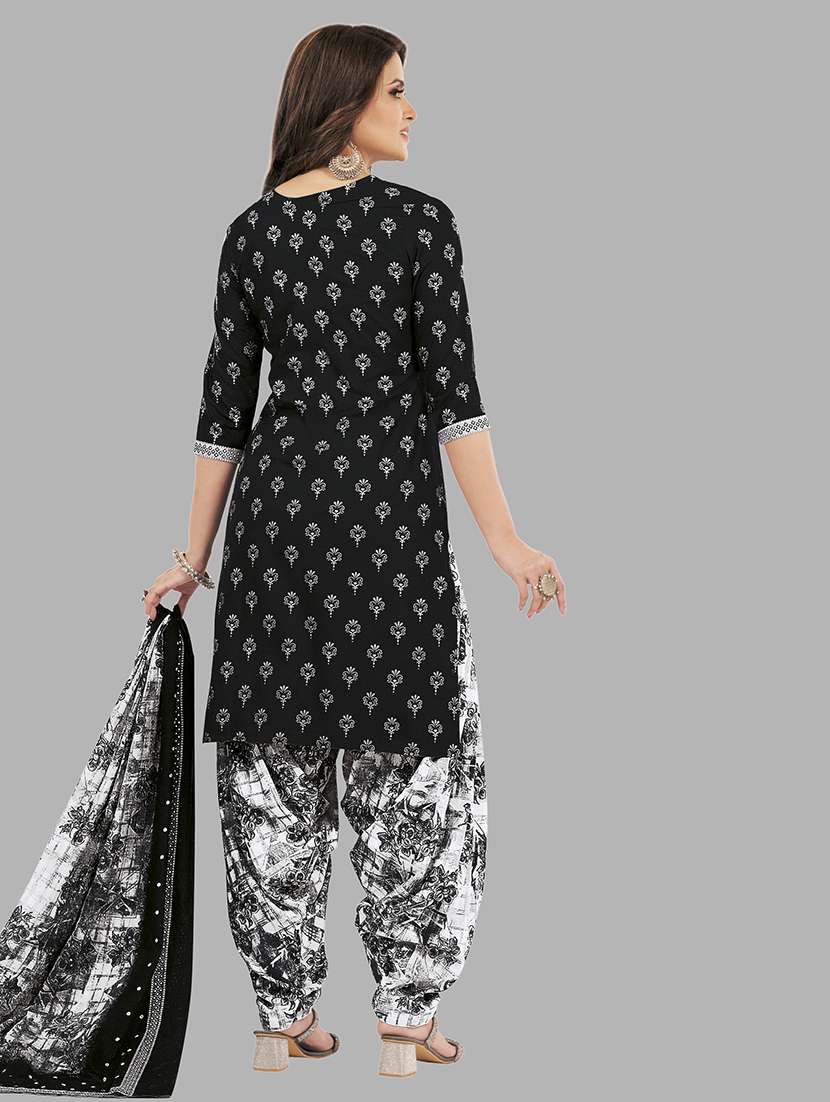 women printed 3-piece unstitched dress material  - 21662630 -  Standard Image - 1