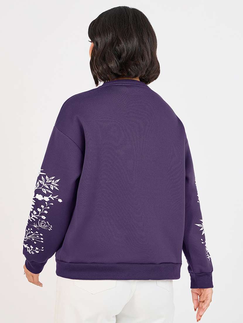 women printed hooded oversized sweatshirt - 21662652 -  Standard Image - 1