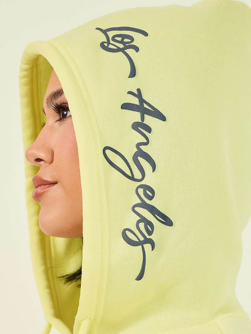 women printed hooded long sleeves sweatshirt - 21662654 -  Standard Image - 4