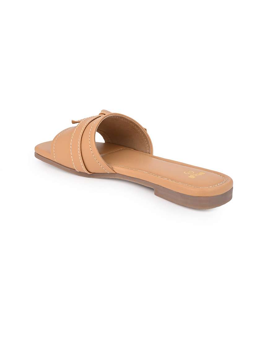 women beige slip on sandal - 21662663 -  Standard Image - 4