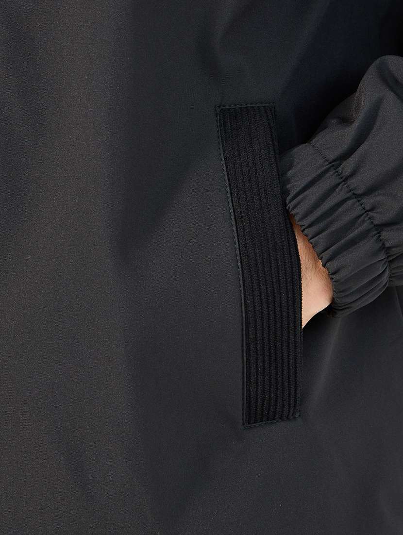 men black color block long sleeve bomber jacket - 21662689 - Standard Image - 4