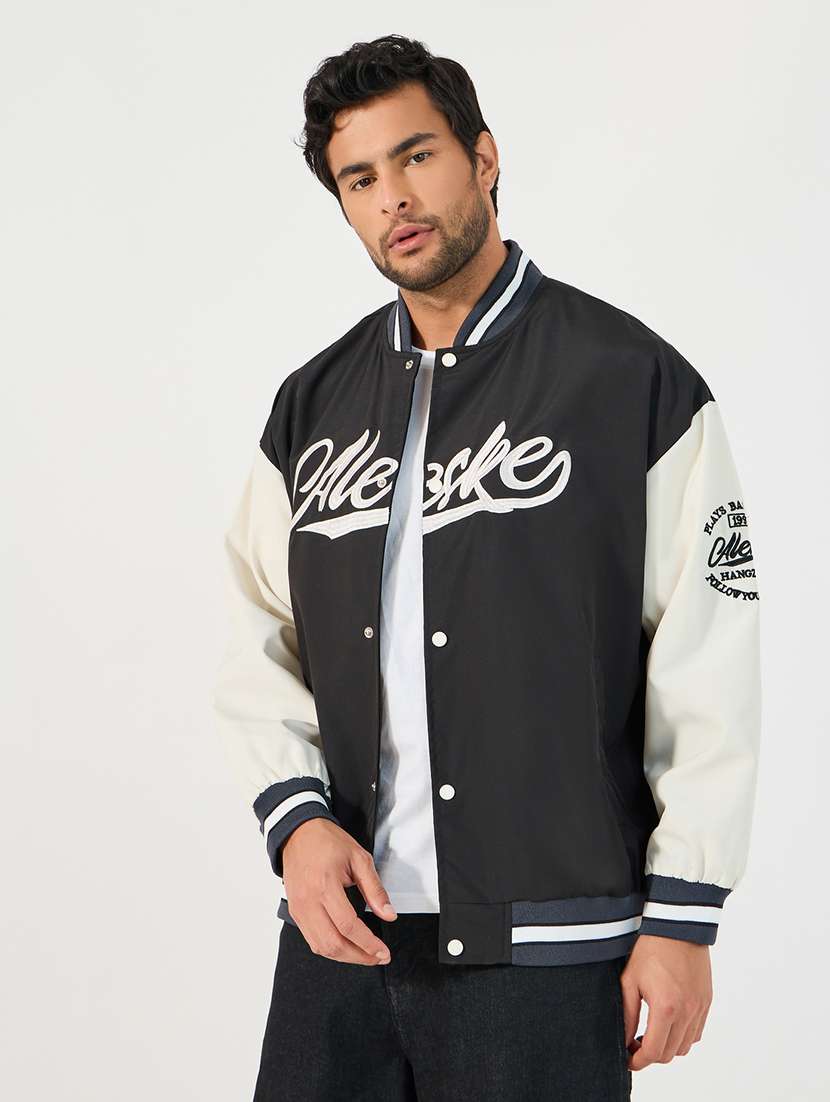 men black long sleeve verasity jacket - 21662695 - Standard Image - 1