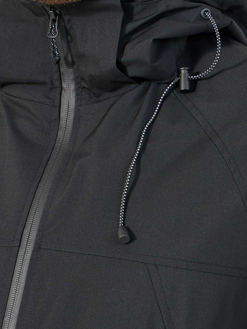 men black solid long sleeve bomber jacket - 21662696 -  Standard Image - 4