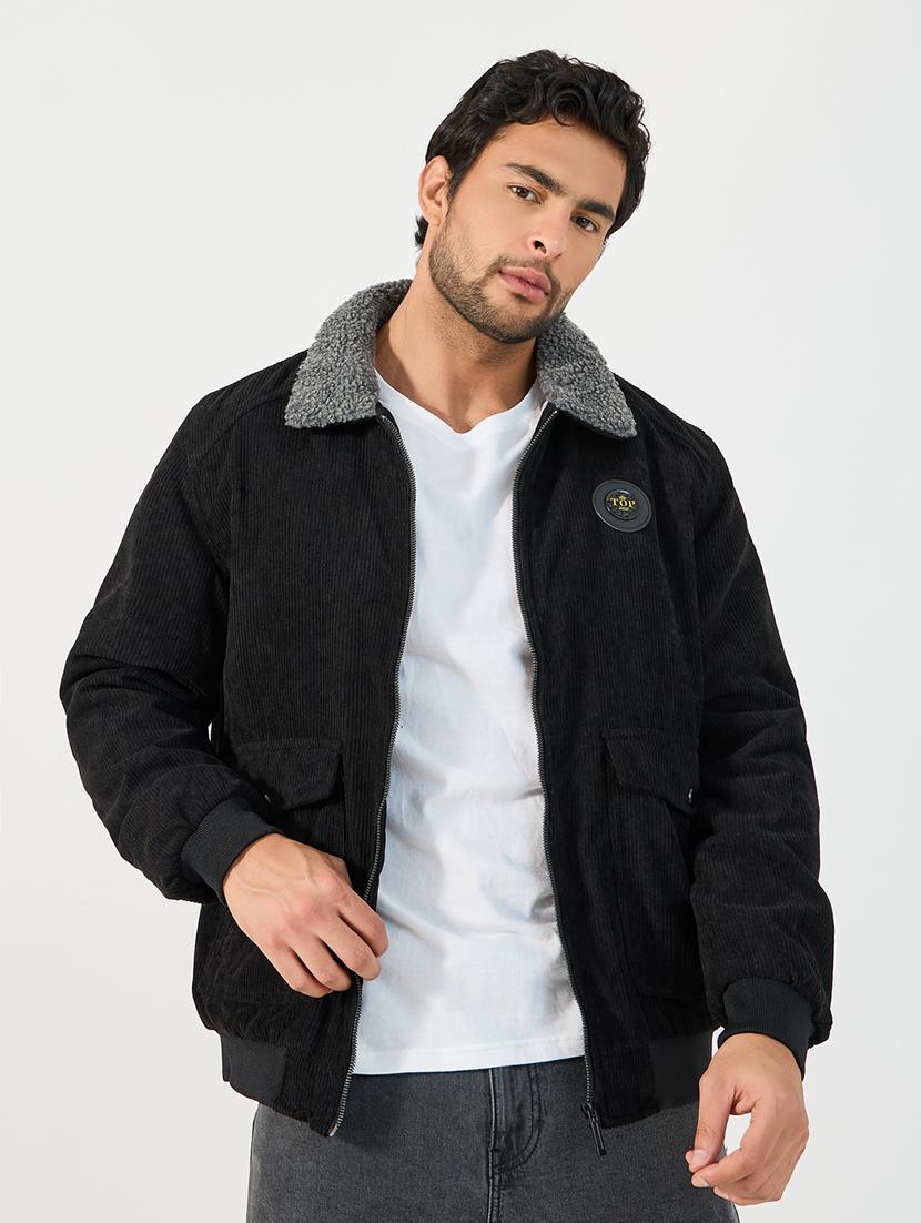men solid long sleeve casual jacket - 21662702 -  Standard Image - 1
