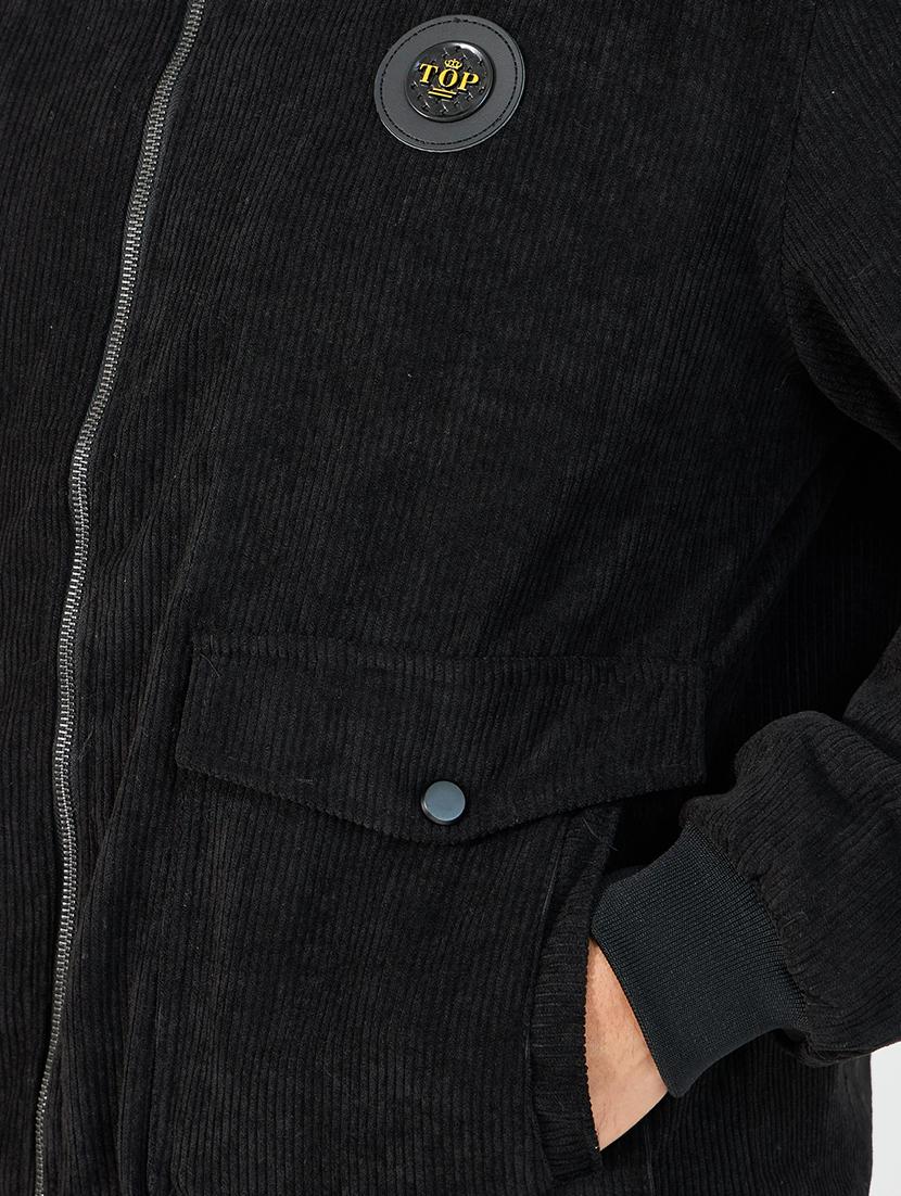 men solid long sleeve casual jacket - 21662702 - Standard Image - 4