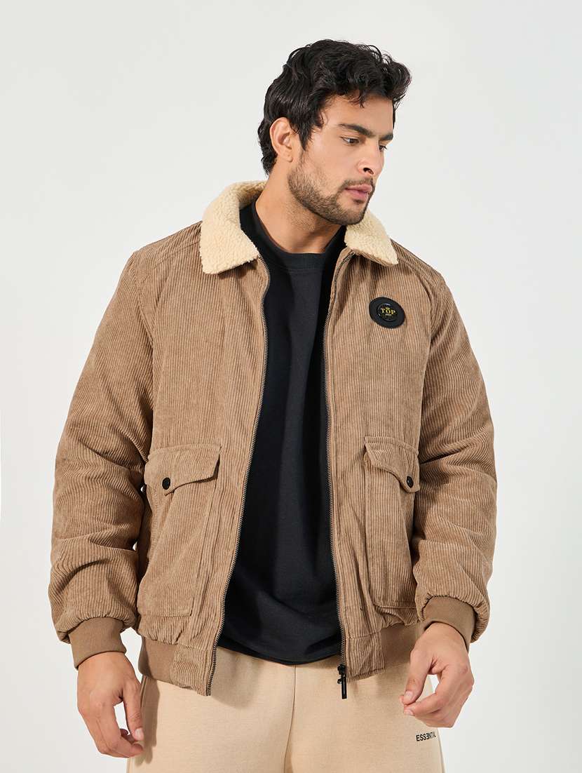 men solid long sleeve casual jacket - 21662703 -  Standard Image - 1