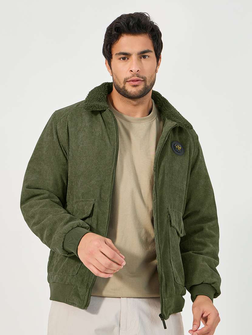 men solid long sleeve casual jacket - 21662704 -  Standard Image - 1