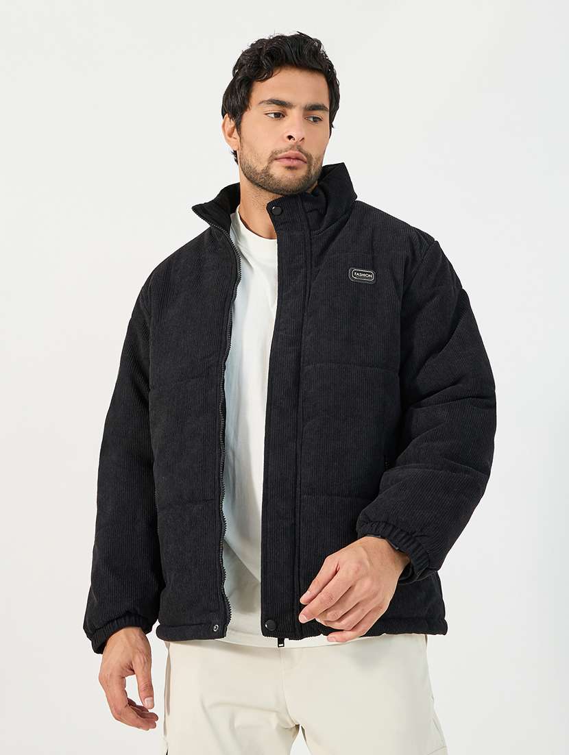 men solid long sleeve bomber jacket - 21662705 -  Standard Image - 1