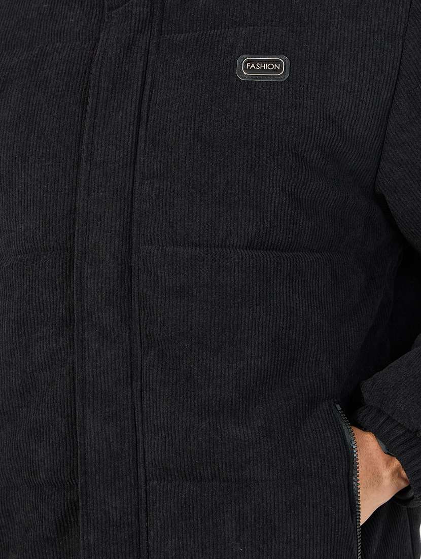 men solid long sleeve bomber jacket - 21662705 -  Standard Image - 4