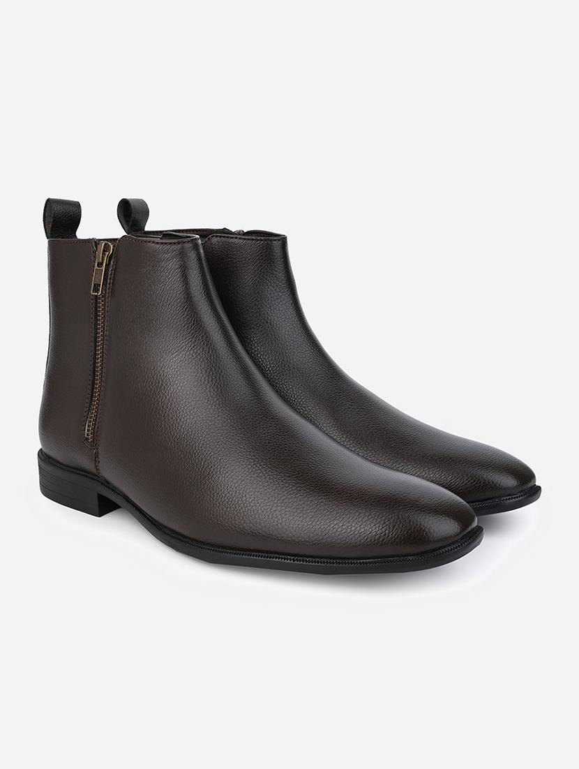 men brown slip on boots - 21662723 - Standard Image - 1