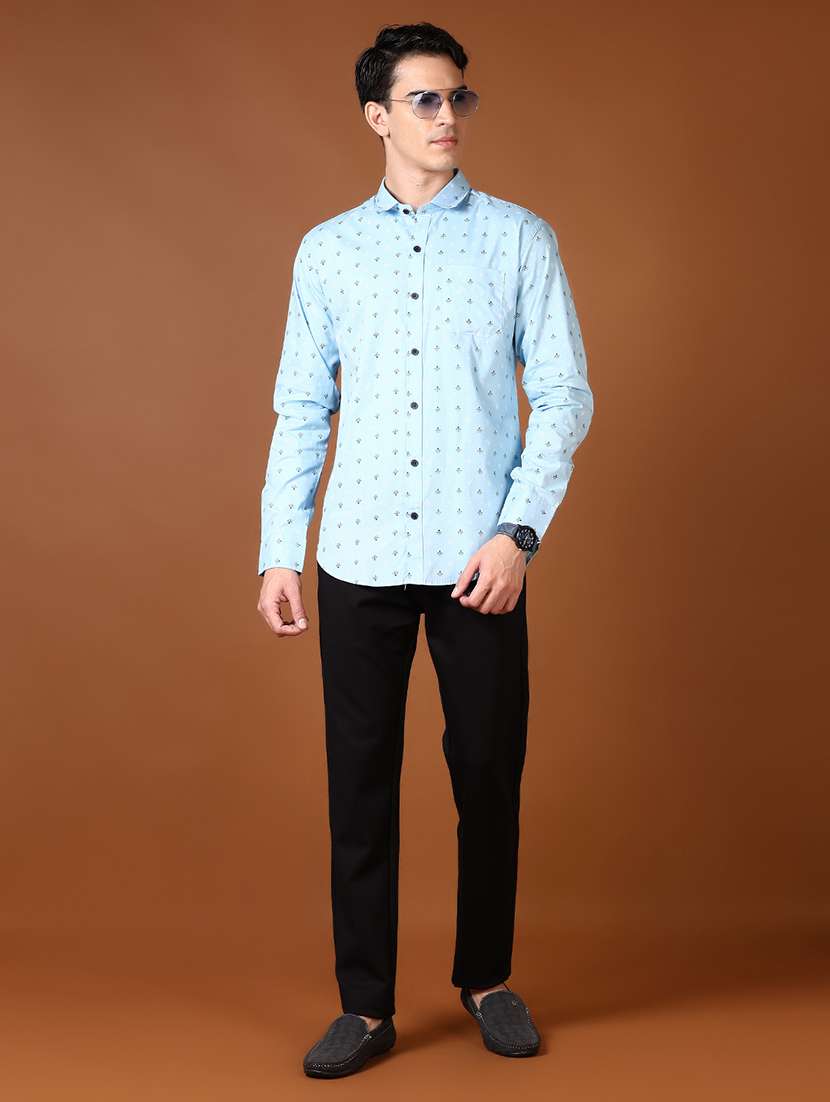 men printed collared casual shirt - 21662790 -  Standard Image - 4