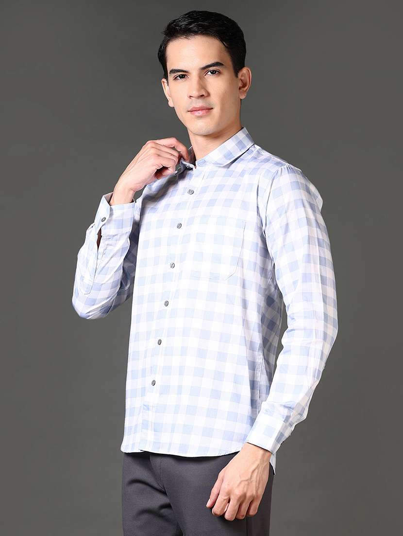 women checkered collared casual shirt - 21662791 -  Standard Image - 1