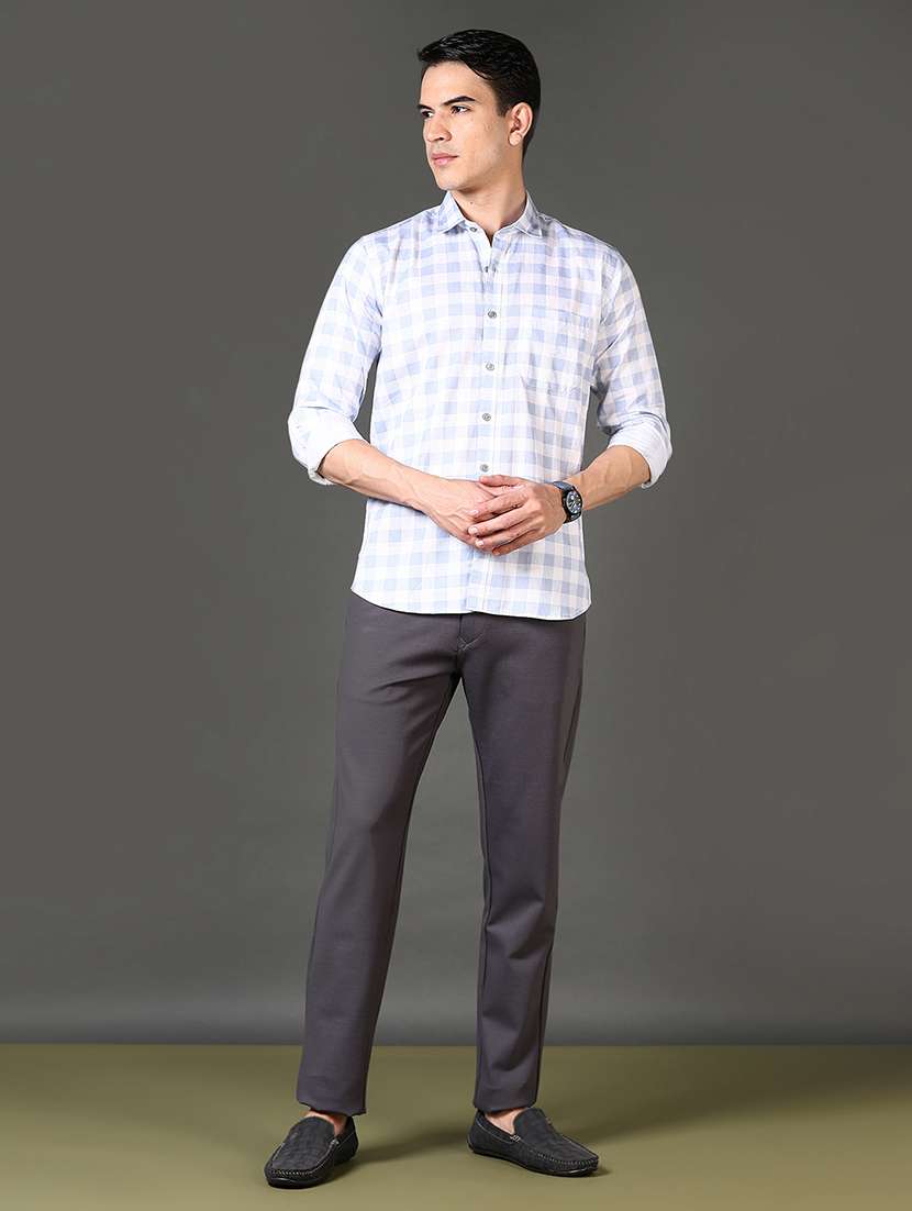 women checkered collared casual shirt - 21662791 -  Standard Image - 4