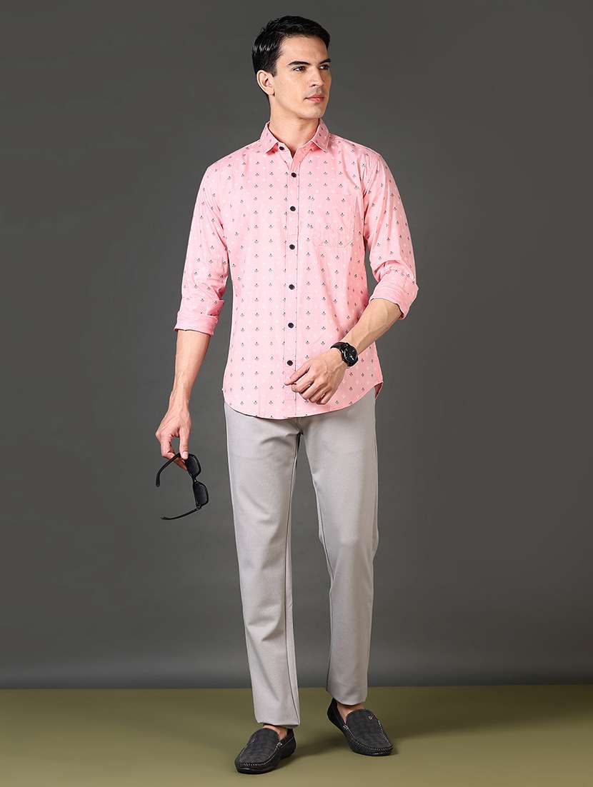 men printed long sleeves casual shirt - 21662797 -  Standard Image - 4