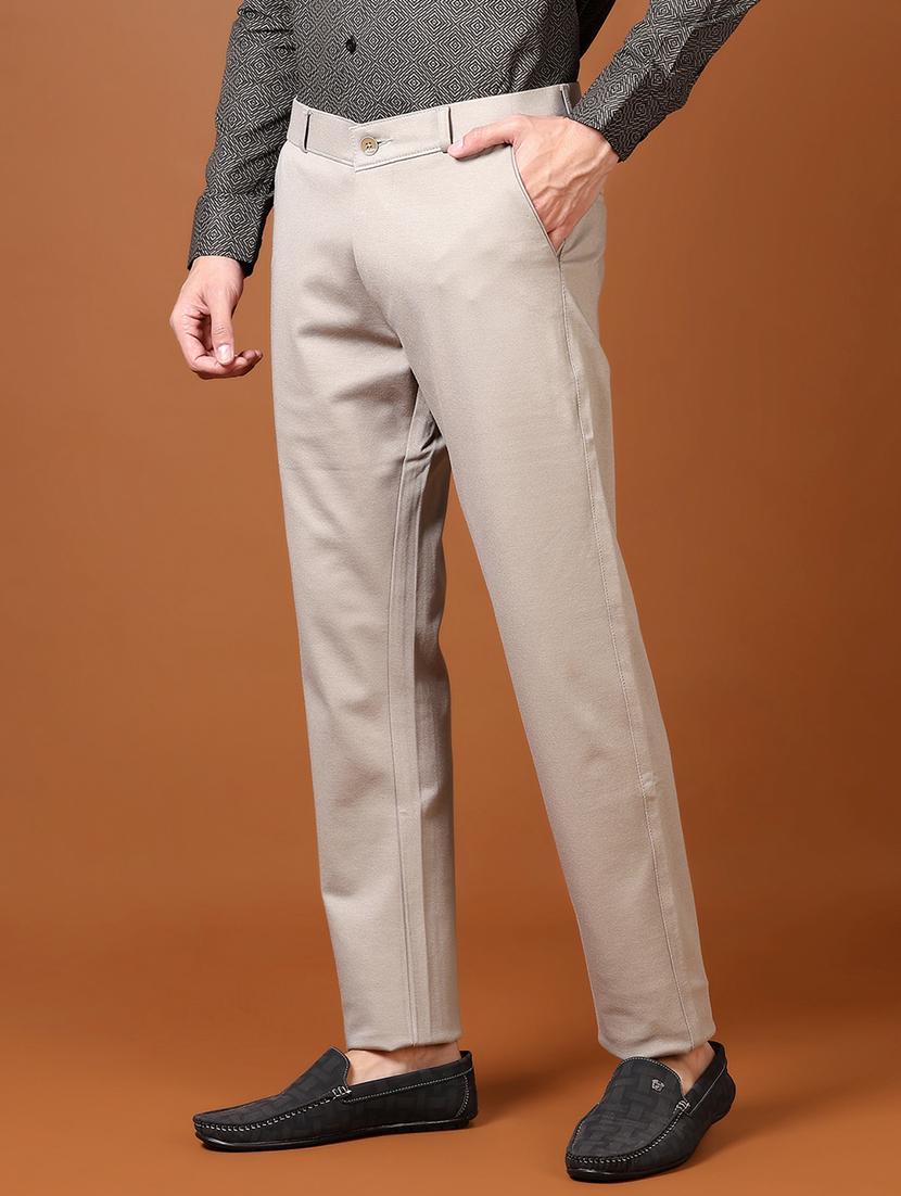 men mid rise solid chinos - 21662826 -  Standard Image - 1