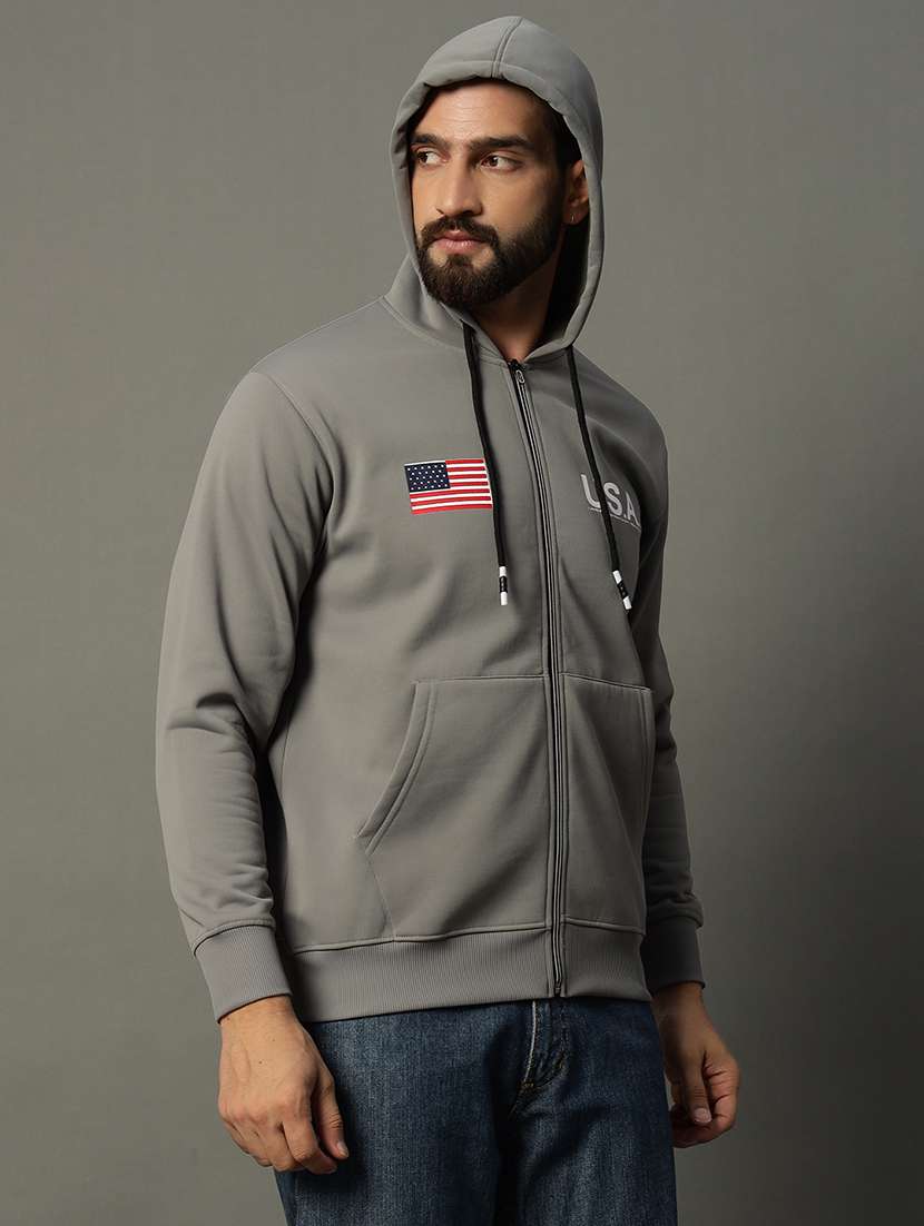 men long sleeve chest print sweatshirt - 21662893 -  Standard Image - 1