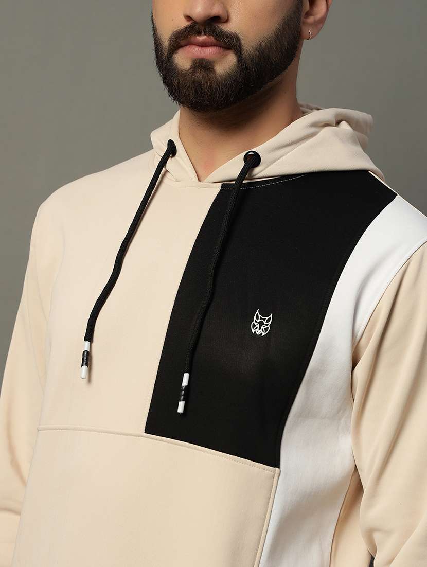 men long sleeve color block sweatshirt - 21662900 -  Standard Image - 4