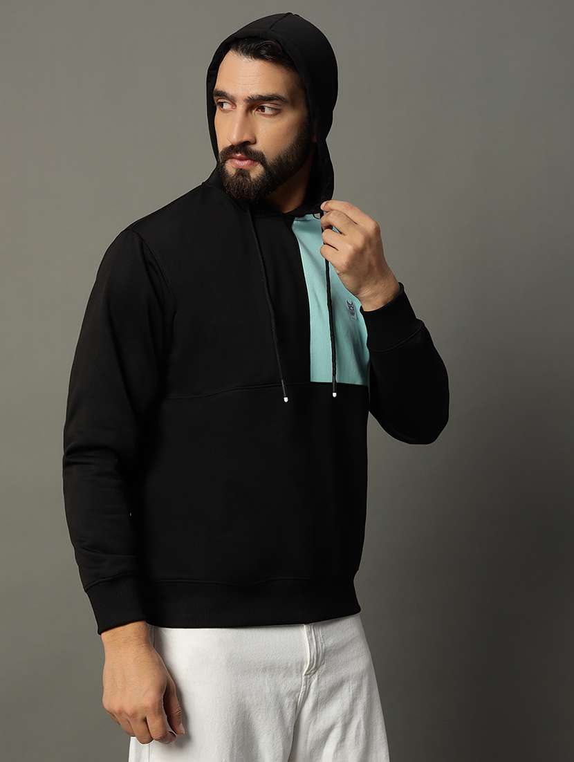 men long sleeve color block sweatshirt - 21662901 -  Standard Image - 1