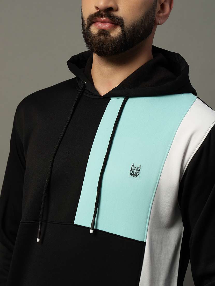 men long sleeve color block sweatshirt - 21662901 -  Standard Image - 4