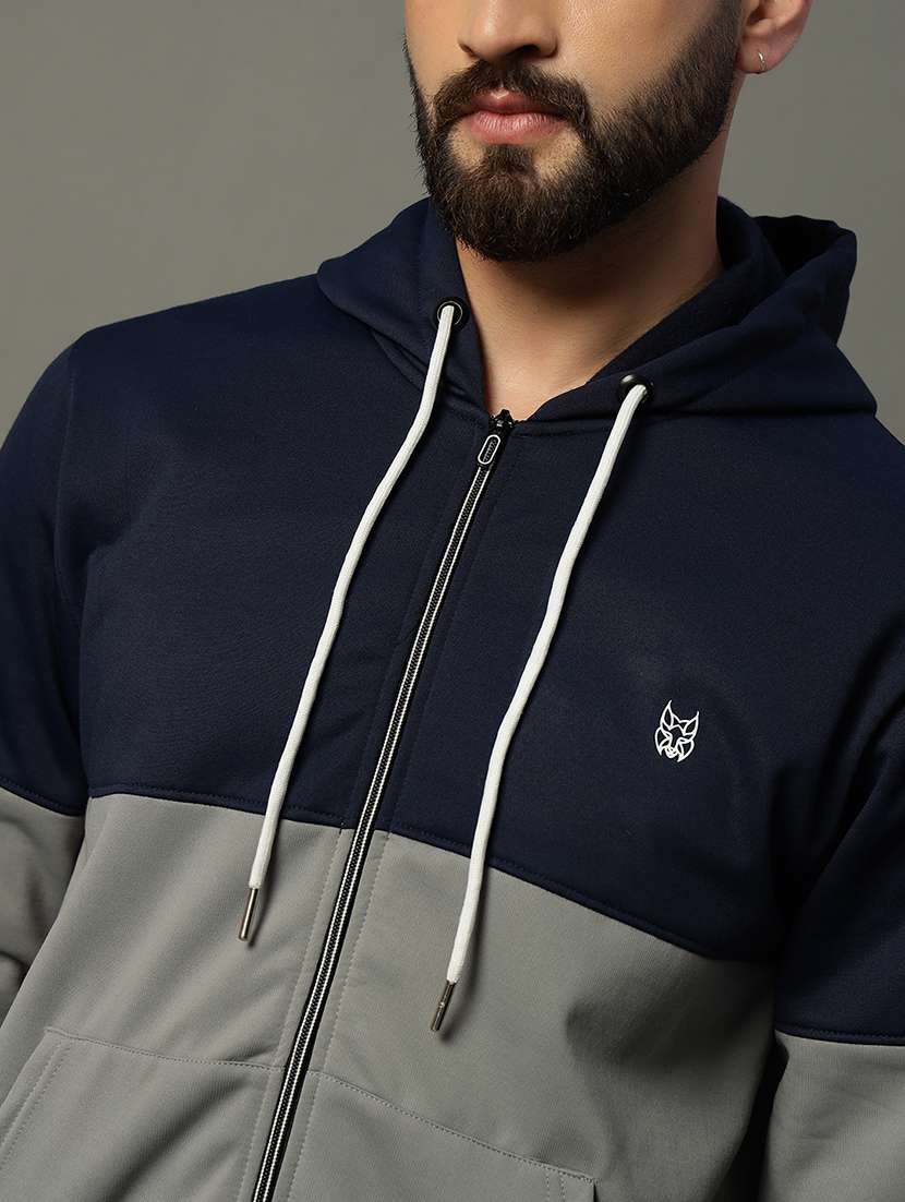 men long sleeve color block sweatshirt - 21662902 -  Standard Image - 4