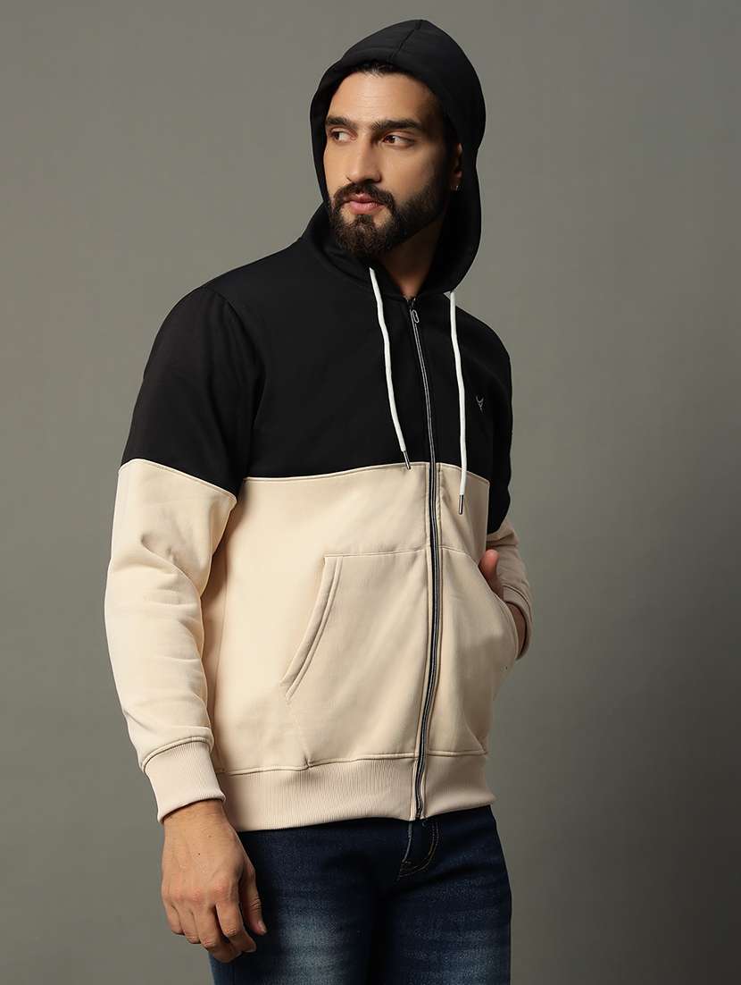 men long sleeve color block sweatshirt - 21662903 -  Standard Image - 1