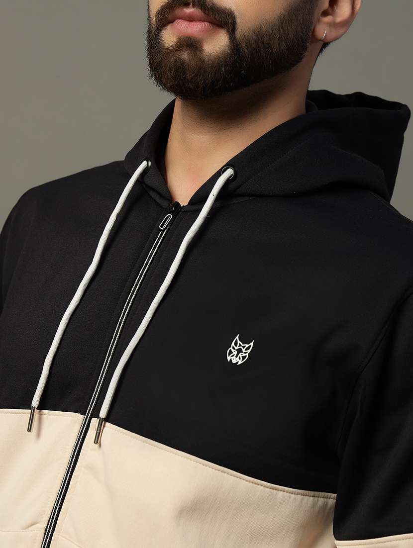 men long sleeve color block sweatshirt - 21662903 -  Standard Image - 4