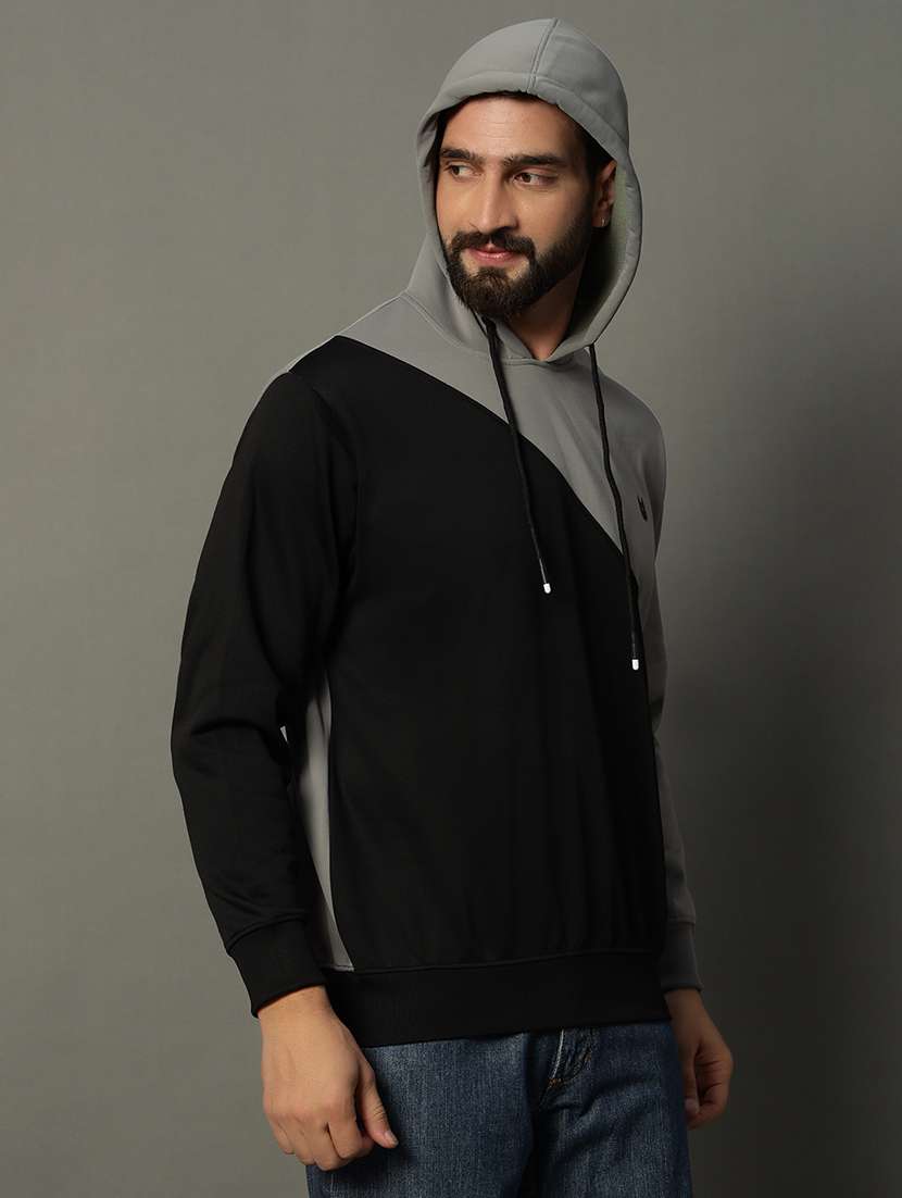 men long sleeve color block sweatshirt - 21662907 -  Standard Image - 1