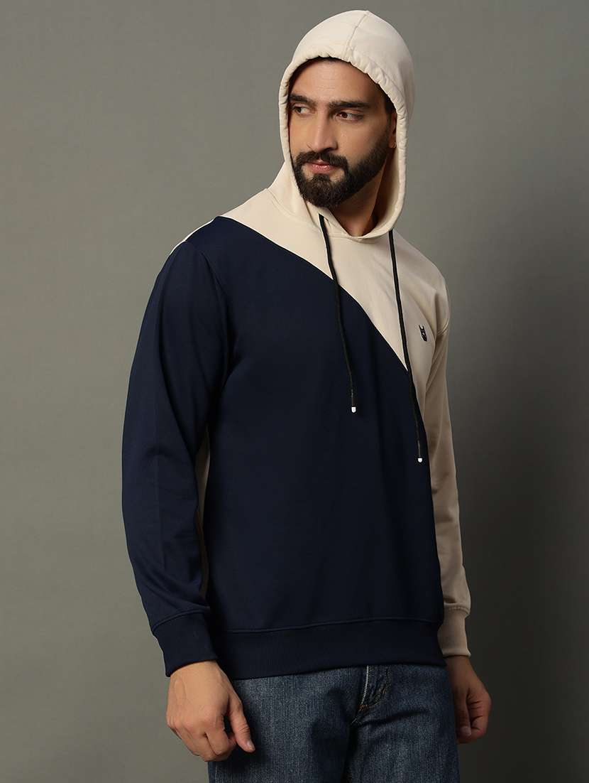 men long sleeve color block sweatshirt - 21662908 -  Standard Image - 1