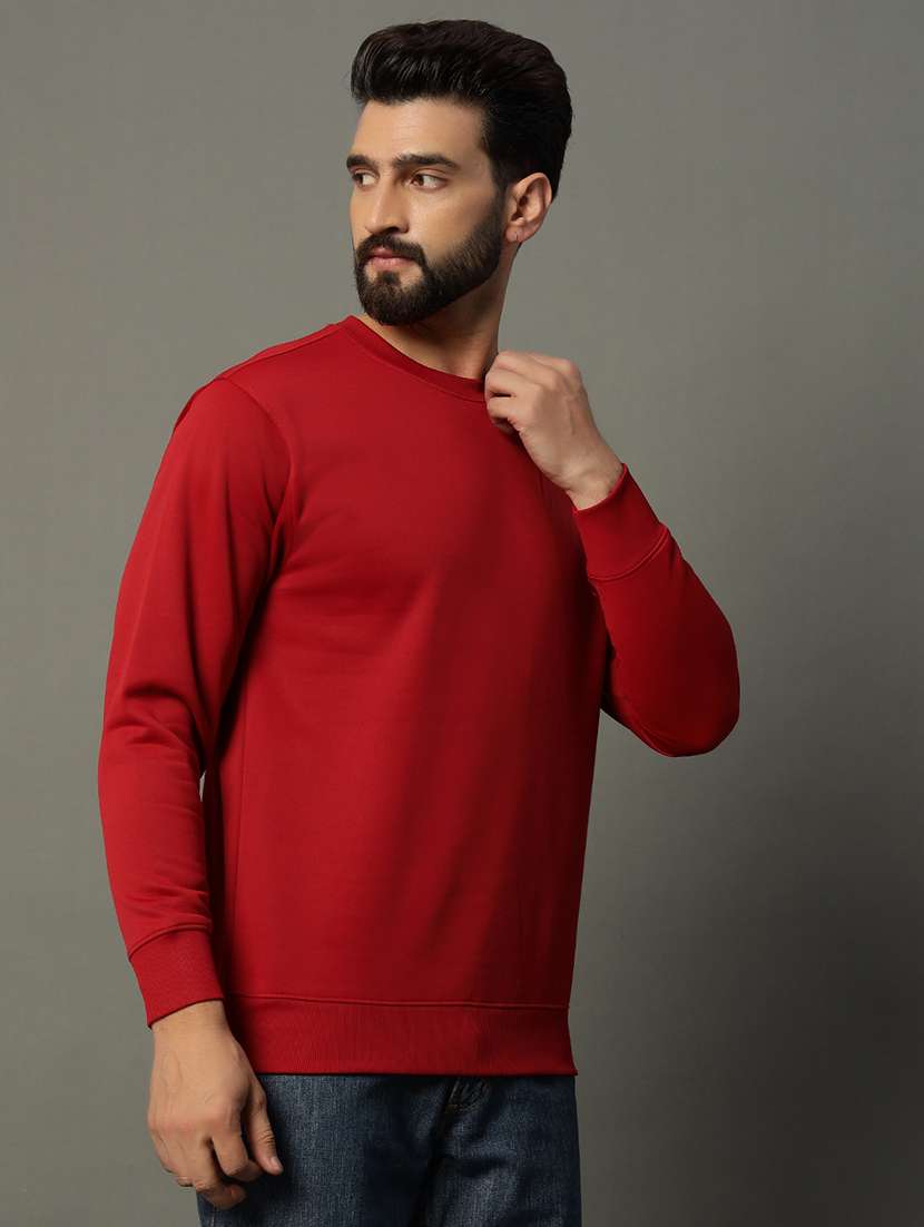 men long sleeve plain sweatshirt - 21662911 -  Standard Image - 1
