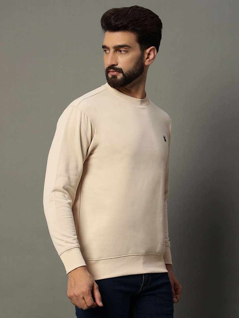 men long sleeve plain sweatshirt - 21662912 -  Standard Image - 1