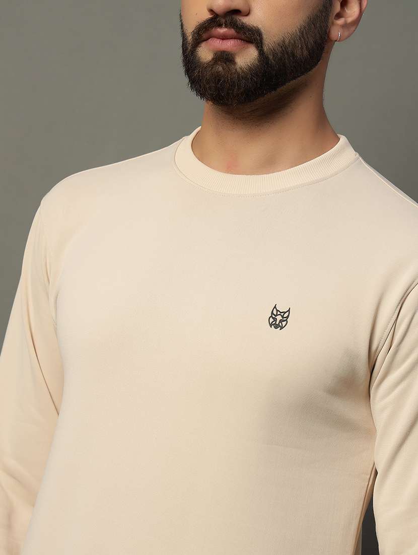 men long sleeve plain sweatshirt - 21662912 -  Standard Image - 4