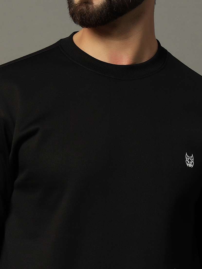 men long sleeve plain sweatshirt - 21662913 -  Standard Image - 4